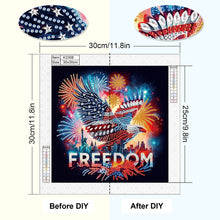 Load image into Gallery viewer, Diamond Painting - Partial Special Shaped - Independence Day Eagle (30*30CM)