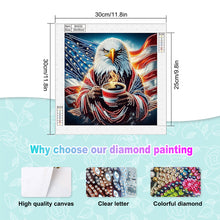 Load image into Gallery viewer, Diamond Painting - Partial Special Shaped - Independence Day Eagle (30*30CM)