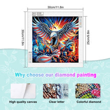 Load image into Gallery viewer, Diamond Painting - Partial Special Shaped - Independence Day Eagle (30*30CM)