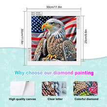 Load image into Gallery viewer, Diamond Painting - Partial Special Shaped - Independence Day Eagle (30*30CM)