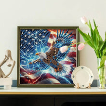 Load image into Gallery viewer, Diamond Painting - Partial Special Shaped - Eagle On Independence Day (30*30CM)