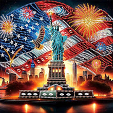 Load image into Gallery viewer, Diamond Painting - Partial Special Shaped - Independence Day Statue Of Liberty (30*30CM)