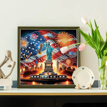 Load image into Gallery viewer, Diamond Painting - Partial Special Shaped - Independence Day Statue Of Liberty (30*30CM)