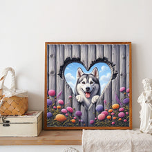 Load image into Gallery viewer, Diamond Painting - Full Round - Love Dahlia Husky (30*30CM)