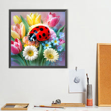 Load image into Gallery viewer, Diamond Painting - Full Round - Ladybug Tulip (40*40CM)