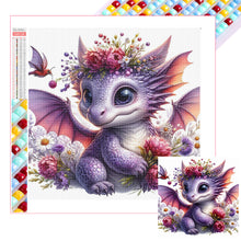 Load image into Gallery viewer, Diamond Painting - Full Square - Purple Air Dragon (30*30CM)