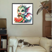 Load image into Gallery viewer, Diamond Painting - Full Square - Melon Eating Dragon (30*30CM)