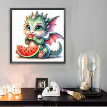Load image into Gallery viewer, Diamond Painting - Full Square - Melon Eating Dragon (30*30CM)