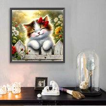 Load image into Gallery viewer, Diamond Painting - Full Square - Smiling Cat (30*30CM)