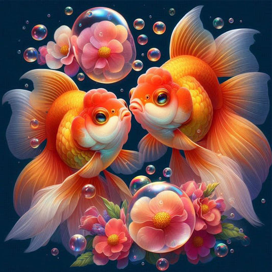 Diamond Painting - Full Square - Goldfish (30*30CM)