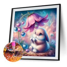 Load image into Gallery viewer, Diamond Painting - Full Square - Rabbit Under The Flowers (30*30CM)