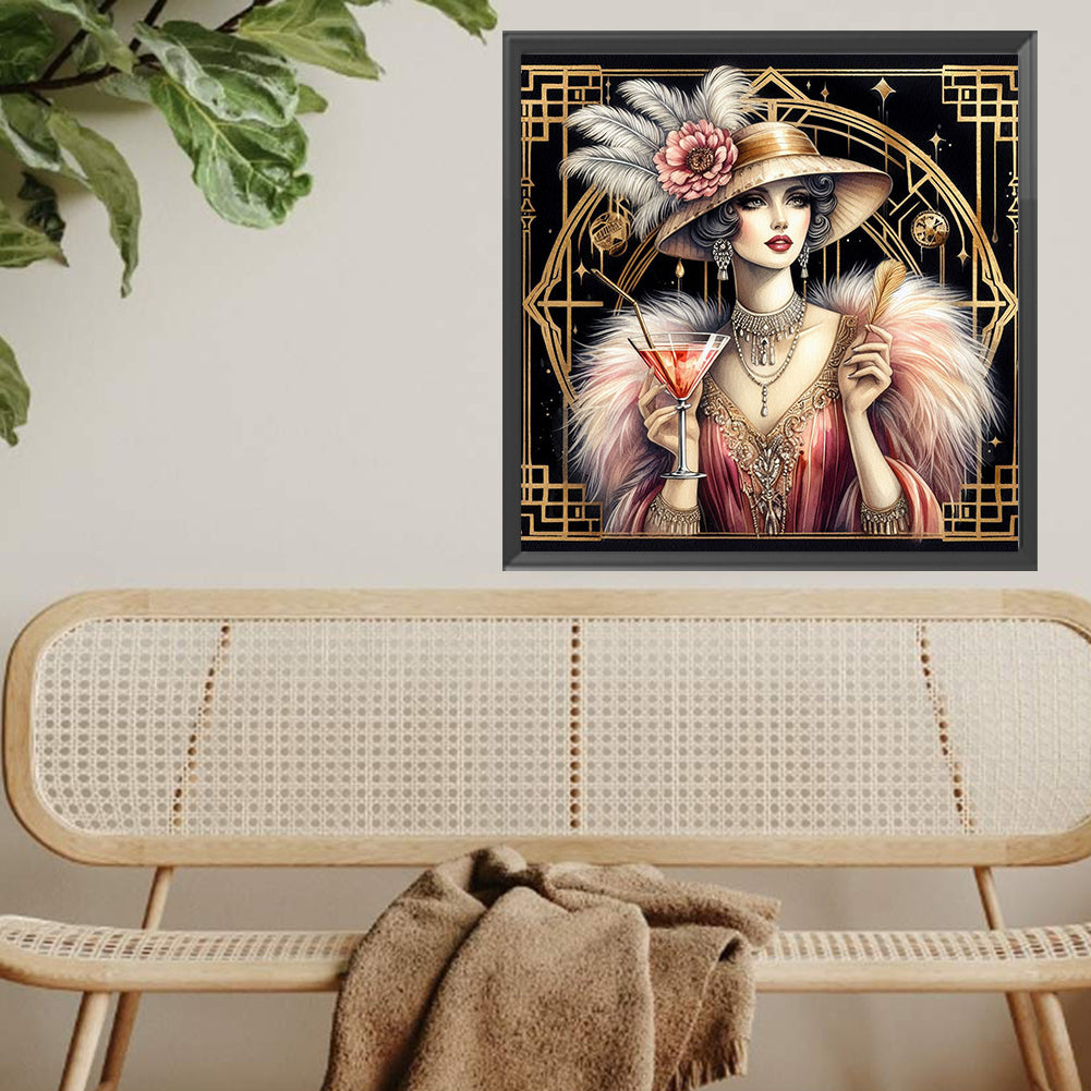 Diamond Painting - Full Square - Lady (40*40CM)
