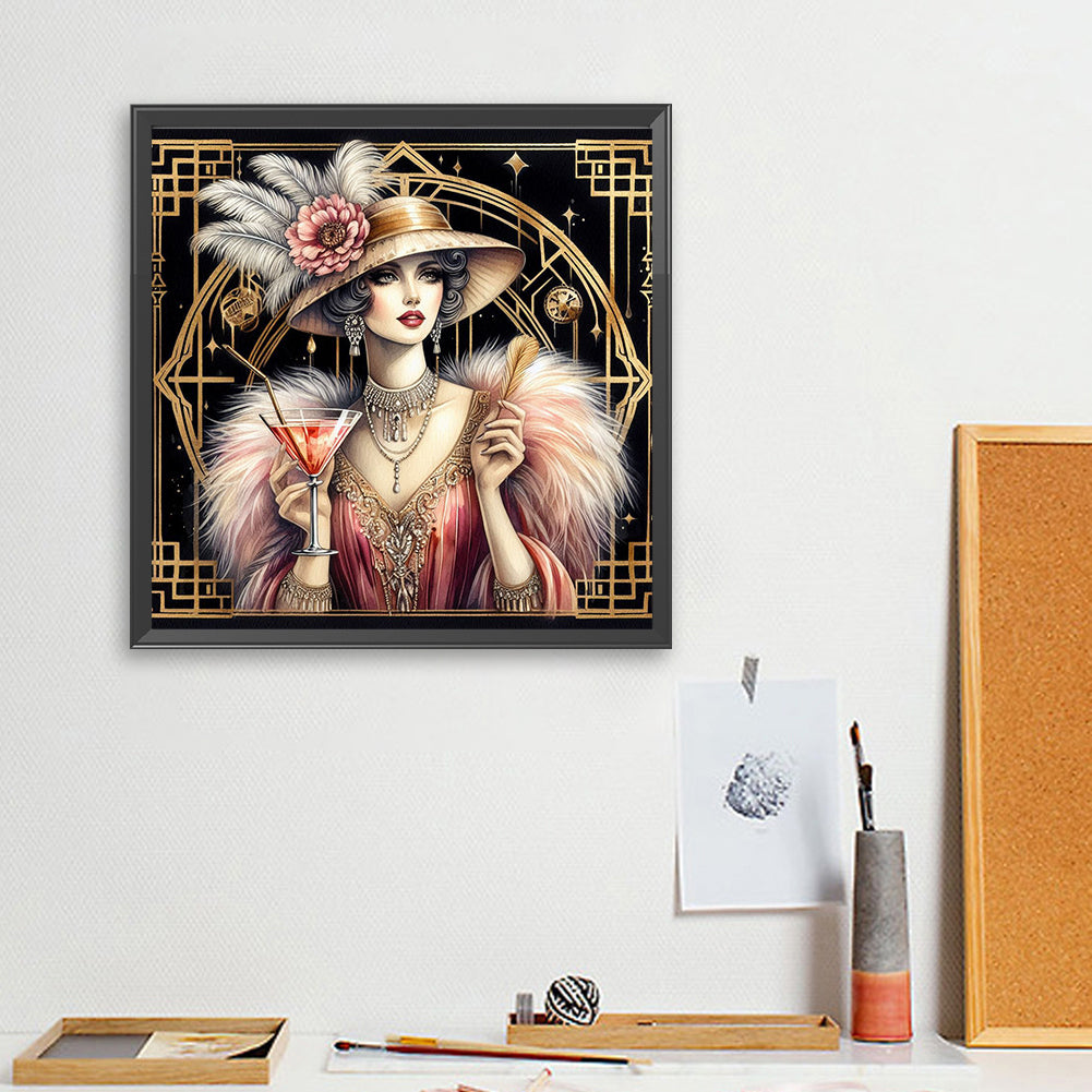 Diamond Painting - Full Square - Lady (40*40CM)