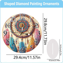 Load image into Gallery viewer, Acrylic Special Shape Dream Catcher 5D Diamond Painting Clock Art Craft