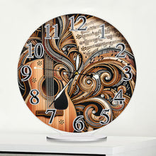 Load image into Gallery viewer, Acrylic Special Shape Piano Sheet Music 5D Diamond Painting Clock Art Craft