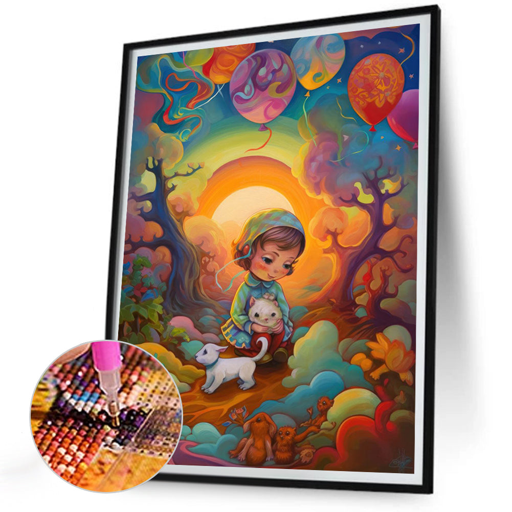 Diamond Painting - Full Round - Dream Child (30*40CM)