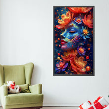 Load image into Gallery viewer, AB Diamond Painting - Full Round - Mysterious Flower Girl (40*70CM)