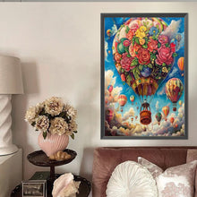 Load image into Gallery viewer, AB Diamond Painting - Full Round - Flower Balloon In The Sky (40*60CM)