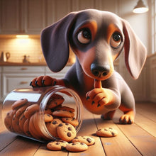 Load image into Gallery viewer, Diamond Painting - Full Round - Dog Who Knocked Over Cookies (40*40CM)
