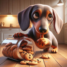 Load image into Gallery viewer, Diamond Painting - Full Round - Dog Who Knocked Over Cookies (40*40CM)