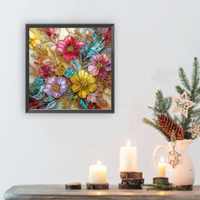 Load image into Gallery viewer, Diamond Painting - Partial Special Shaped - Colored Flowers (30*30CM)