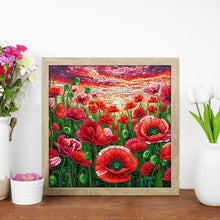 Load image into Gallery viewer, Diamond Painting - Partial Special Shaped - Poppy Flowers (30*30CM)