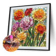 Load image into Gallery viewer, Diamond Painting - Partial Special Shaped - Carnation Flowers (30*30CM)