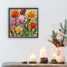 Load image into Gallery viewer, Diamond Painting - Partial Special Shaped - Carnation Flowers (30*30CM)