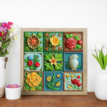 Load image into Gallery viewer, Diamond Painting - Partial Special Shaped - Flower Blocks (30*30CM)
