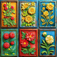Load image into Gallery viewer, Diamond Painting - Partial Special Shaped - Flower Blocks (30*30CM)