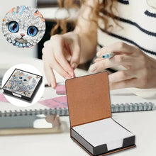 Load image into Gallery viewer, Cross Leather Diamond Art Note Box with 160 Sheets of Paper for Adults Beginners