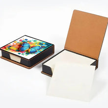Load image into Gallery viewer, Cross Leather Diamond Art Note Box with 160 Sheets of Paper for Adults Beginners