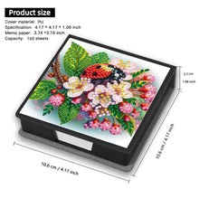 Load image into Gallery viewer, Cross Leather Diamond Art Note Box with 160 Sheets of Paper for Adults Beginners
