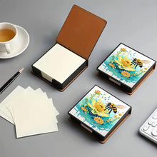 Load image into Gallery viewer, Cross Leather Diamond Art Note Box with 160 Sheets of Paper for Adults Beginners