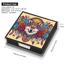 Load image into Gallery viewer, Cross Leather Diamond Art Note Box with 160 Sheets of Paper for Adults Beginners