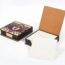 Load image into Gallery viewer, Cross Leather Diamond Art Note Box with 160 Sheets of Paper for Adults Beginners