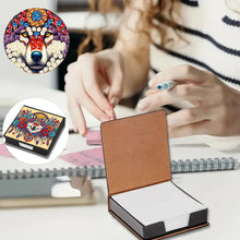 Load image into Gallery viewer, Cross Leather Diamond Art Note Box with 160 Sheets of Paper for Adults Beginners