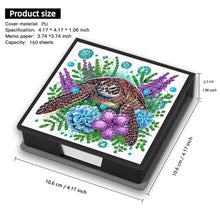 Load image into Gallery viewer, Cross Leather Diamond Art Note Box with 160 Sheets of Paper for Adults Beginners