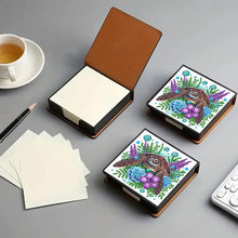 Load image into Gallery viewer, Cross Leather Diamond Art Note Box with 160 Sheets of Paper for Adults Beginners