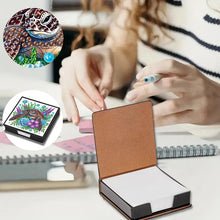 Load image into Gallery viewer, Cross Leather Diamond Art Note Box with 160 Sheets of Paper for Adults Beginners