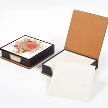 Load image into Gallery viewer, Cross Leather Diamond Art Note Box with 160 Sheets of Paper for Adults Beginners