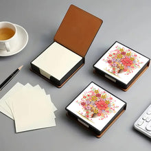 Load image into Gallery viewer, Cross Leather Diamond Art Note Box with 160 Sheets of Paper for Adults Beginners