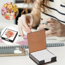 Load image into Gallery viewer, Cross Leather Diamond Art Note Box with 160 Sheets of Paper for Adults Beginners