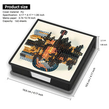 Load image into Gallery viewer, Cross Leather Diamond Art Note Box with 160 Sheets of Paper for Adults Beginners