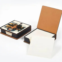 Load image into Gallery viewer, Cross Leather Diamond Art Note Box with 160 Sheets of Paper for Adults Beginners