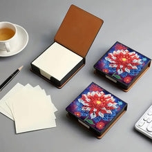 Load image into Gallery viewer, Cross Leather Diamond Art Note Box with 160 Sheets of Paper for Adults Beginners