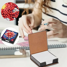 Load image into Gallery viewer, Cross Leather Diamond Art Note Box with 160 Sheets of Paper for Adults Beginners