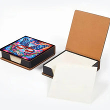 Load image into Gallery viewer, Cross Leather Diamond Art Note Box with 160 Sheets of Paper for Adults Beginners