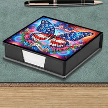 Load image into Gallery viewer, Cross Leather Diamond Art Note Box with 160 Sheets of Paper for Adults Beginners