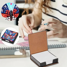 Load image into Gallery viewer, Cross Leather Diamond Art Note Box with 160 Sheets of Paper for Adults Beginners